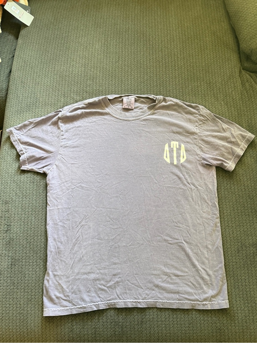 DTD- Delta Tau Delta Purple Monogram T Shirt